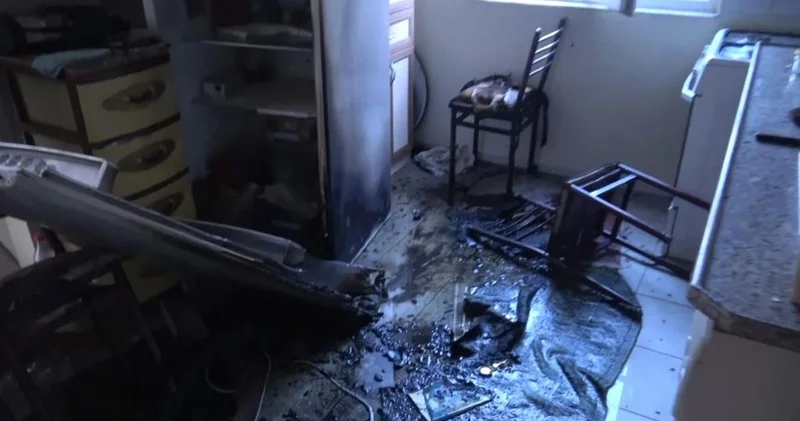 Antalya da madde bağımlısı genç evi yaktı