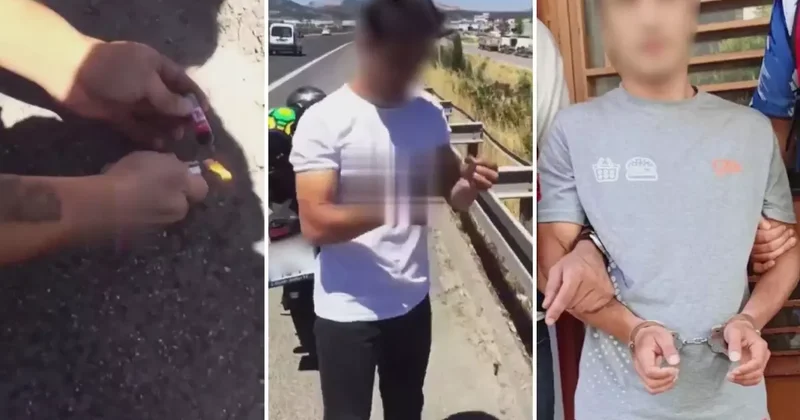 Otluk alana torpil atarak yangın çıkarmaya çalışan genç yakalandı! İfadesi pes dedirtti