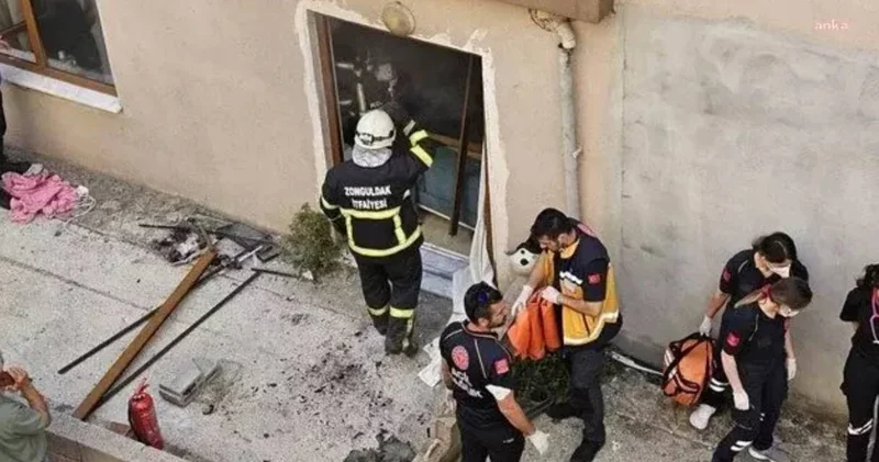 Zonguldak ta apartmanda patlama!