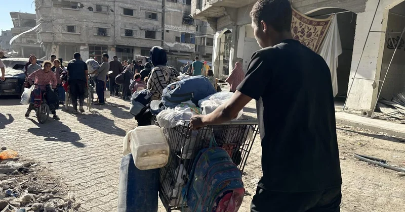 Soykırımcı İsrail den, Han Yunus ta yeni saldırı ve sürgün tehdidi