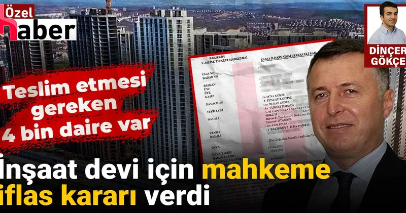 Teslim etmesi gereken binlerce dairesi olan Fi Yapı için iflas kararı çıktı