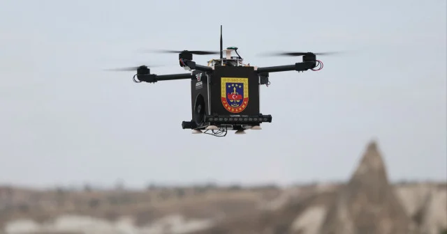 Hızlı müdahale için ‘asayiş dronu’ üretildi: Kolluk kuvvetlerinin gözü kulağı olacak VİDEO İZLE