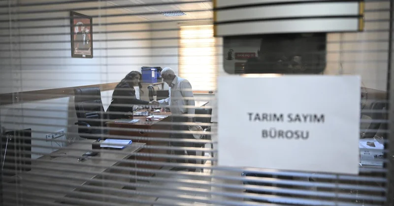 Tarım sayımı için kurulan bürolarda yoğunluk başladı
