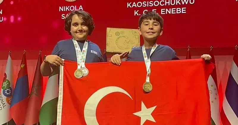 Barselona daki olimpiyatlarda matematikte birinci olan İstanbul daki 2 öğrenci DHA ya konuştu