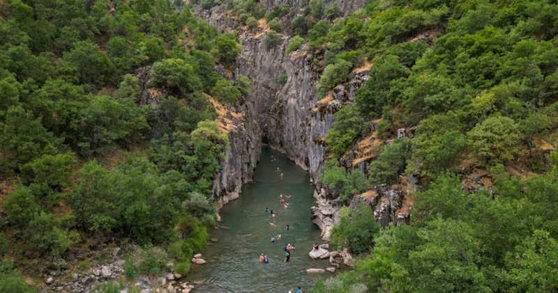 Masiro Kanyonu serin ve temiz havasıyla doğaseverlere nefes oldu