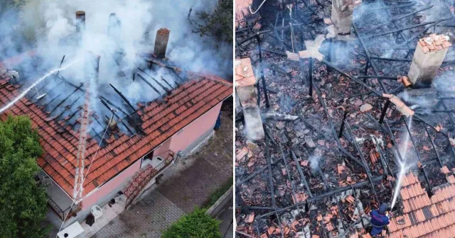 Tandırda yakılan ateş evin çatısına sıçradı: Felaket son anda engellendi Çorum Haberleri