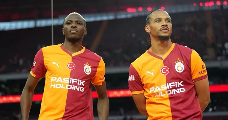 Galatasaray da Osimhen ve Sane için imza töreni; Dursun Özbek Daha büyük hedeflerin zaman dedi, taraftarlar Ederson tezahüratı yaptı