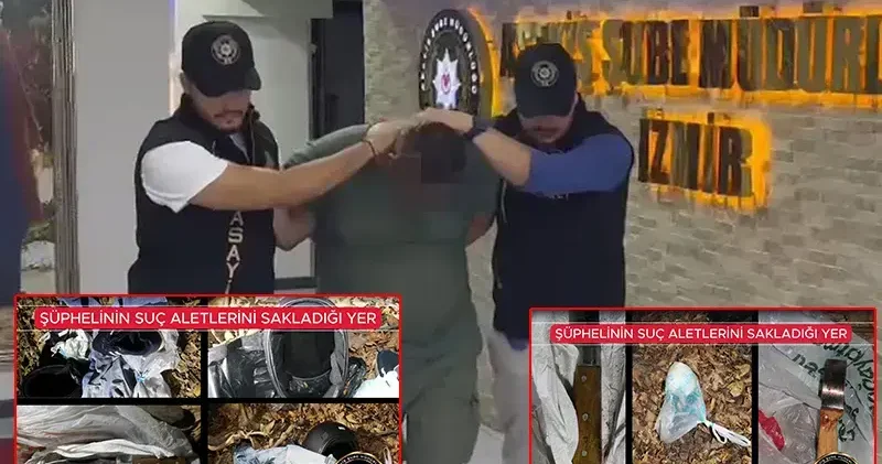 İzmir de çifte cinayet; keşif yapmış, yakalanmamak için kask takmış