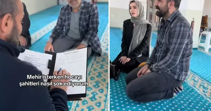 Gelinin mehir talebi imamı da şaşırttı: Damat sen ne diyorsun bu işe?