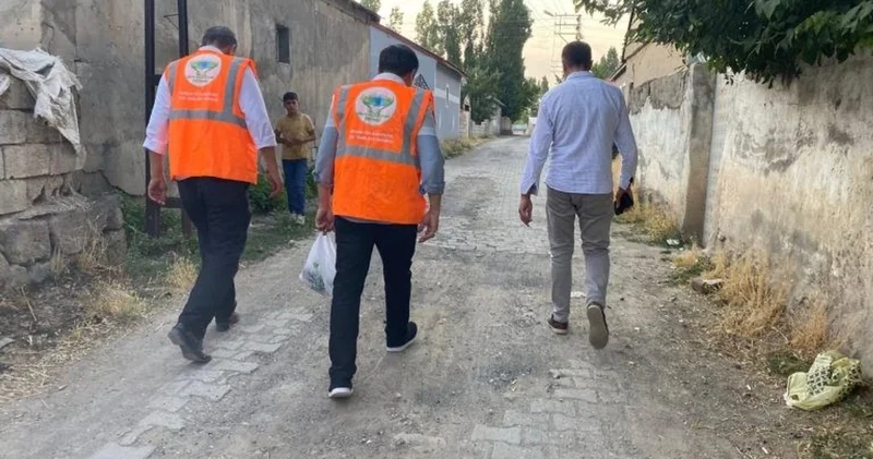 Patnos’ta 50 aileye et yardımı yapıldı
