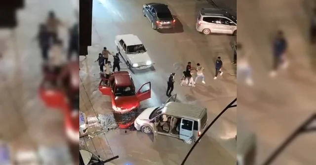 Malatya da kaza sonrası yaşanan kavgaya biber gazlı müdahale; olay kamerada Malatya Haberleri