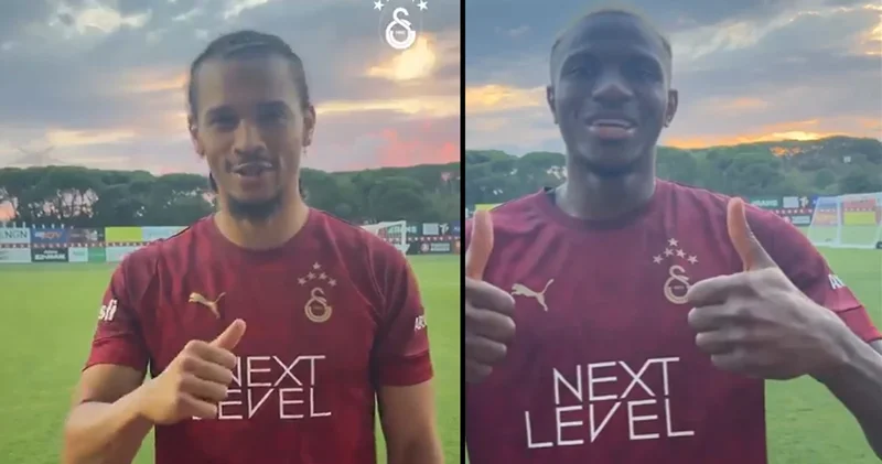 Osimhen ve Sane den Galatasaray taraftarına çağrı
