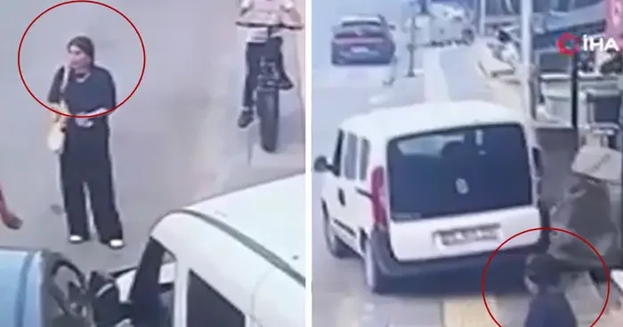 Yar: Ankara... O anlar kamerada: Freni boşalan aracın altında kalmaktan saniyelerle kurtuldular