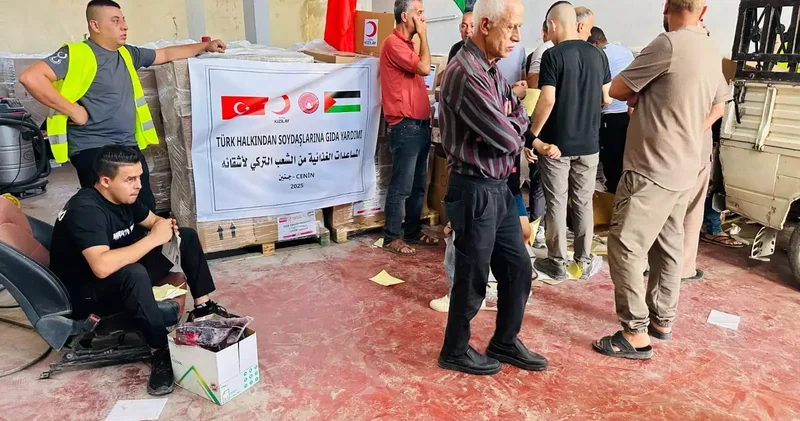 Türk Kızılay’dan Batı Şeria’ya 1200 gıda kolisi