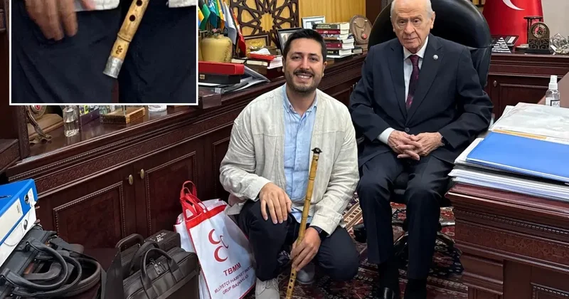 Şehit teğmenin ney i Devlet Bahçeli ye emanet edildi
