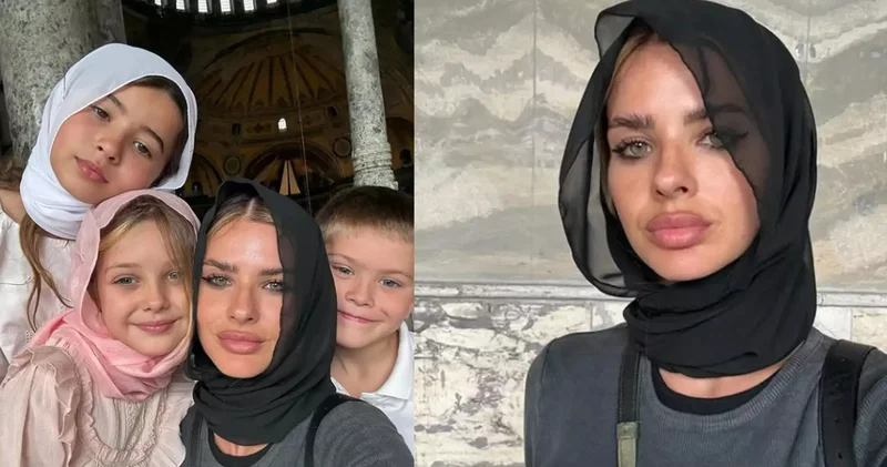 Ayasofya yı ziyaret etmişti... China Suarez den başörtülü pozuna gelen gülünç yorumuna yanıt