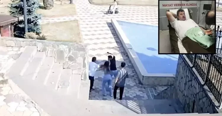 Parktaki çifti uyaran muhtar bıçaklandı: O anlar kamerada