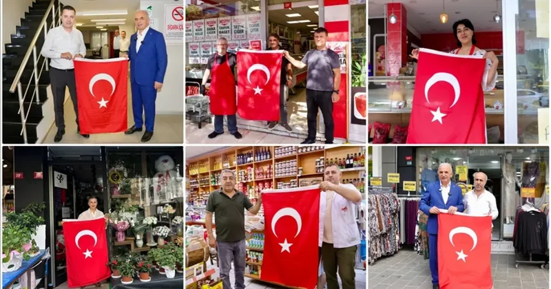 Ümraniye de 40 bin Türk bayrağı dağıtılıyor