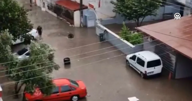 Denizli’de sağanak ve fırtına hayatı felç etti! Otobüsün üzerine ağaç devrildi