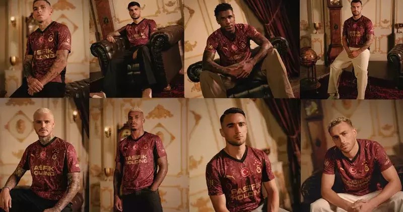 Galatasaray’ın alternatif forması taraftarların beğenisine sunuldu