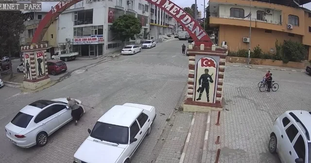 Otomobil, görme engelliye çarptı; kaza kamerada Osmaniye Haberleri