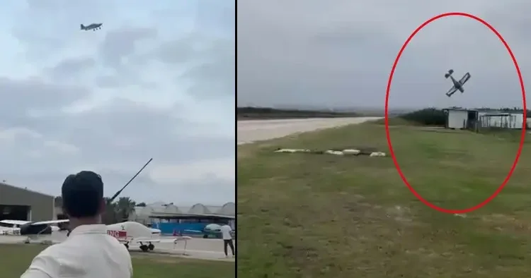 Adana da eğitim uçağı düştü! Evet dedikten sonra facia geldi... O anlar kamerada