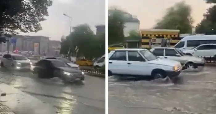 Ankara’da sağanak etkili oldu, yollar sular altında kaldı, sürücüler mahsur kaldı