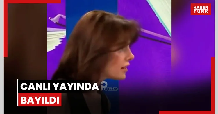 Canlı yayında bayıldı