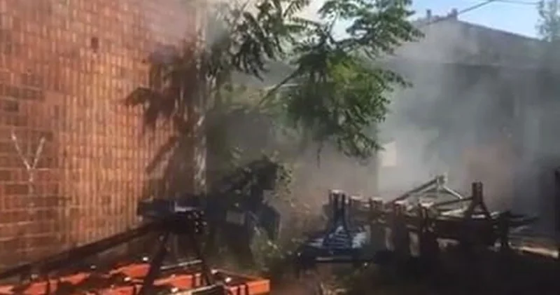 Hayvan çiftliğinde yangın paniği: 1 kişi hastaneye kaldırıldı