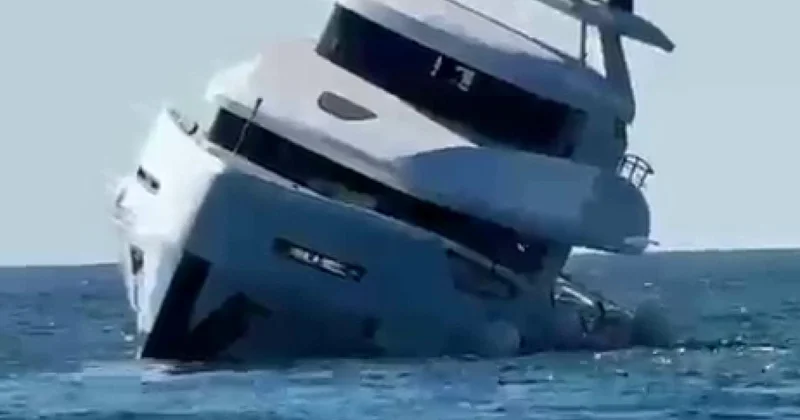 40 milyonluk yat, denize indirildikten 15 dakika sonra battı