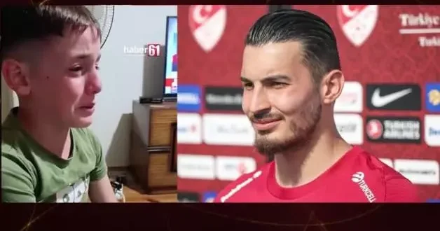 Trabzonspor taraftarı çocuk Uğurcan Çakır için gözyaşı döktü