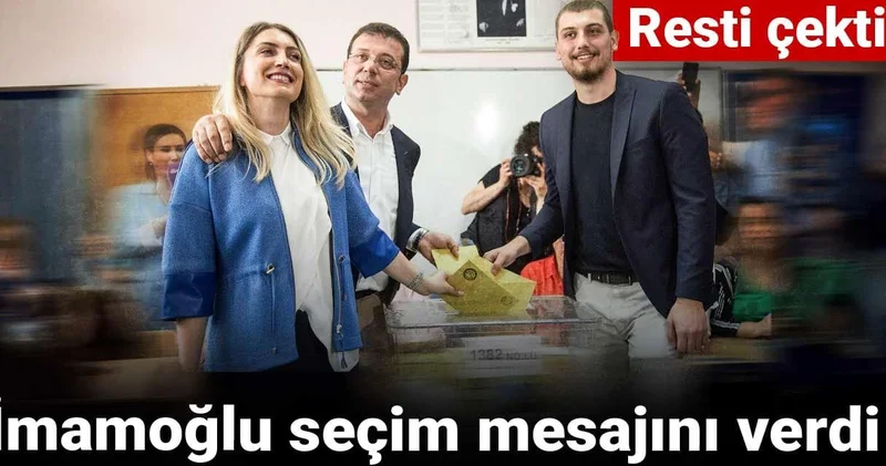 İmamoğlu seçim mesajını verdi: Resti çekti!