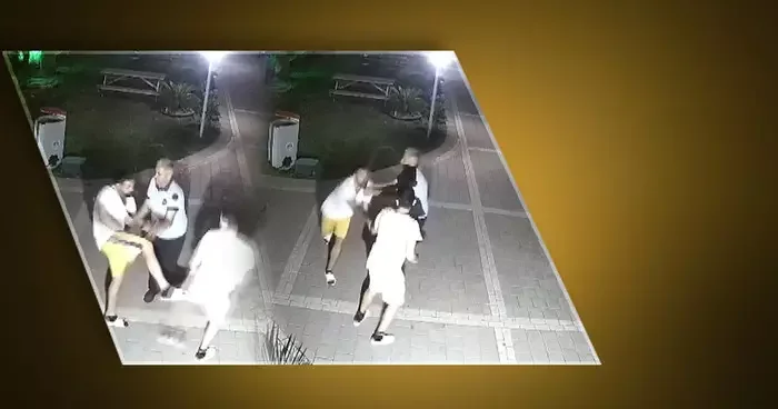 Yer: Adana! 13 yaşındaki çocuğu site ortasında dövdü, o anlar güvenlik kamerasına yansıdı