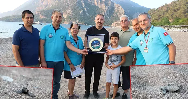 Çıralı daki çeyrek asırlık gönüllü deniz kaplumbağası koruyucularına plaket