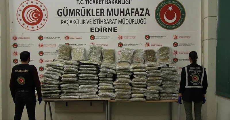 Edirne de zehir tacirlerine göz açtırılmıyor: 5,2 ton uyuşturucu ele geçirildi