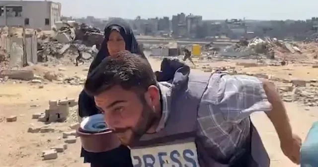 İsrail askerleri röportaj anında Gazzeli kadına ve gazetecilere ateş açtı VİDEO İZLE