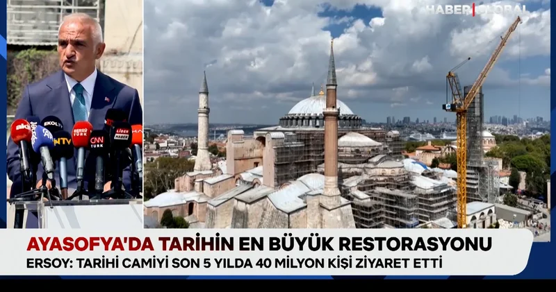Ayasofya’da tarihin en büyük restorasyonu