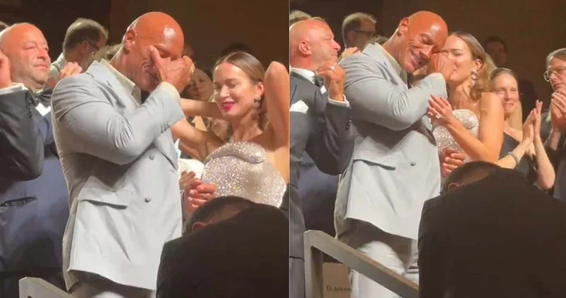 Filmi Venedik te 15 dakika alkışlanan Dwayne Johnson gözyaşlarını tutamadı magazin haberleri