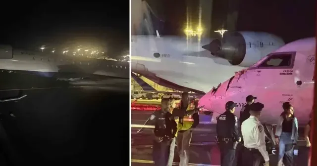 ABD’de LaGuardia Havalimanı’nda taksi sırasında iki yolcu uçağı çarpıştı: İki yaralı var Amerika Haberleri