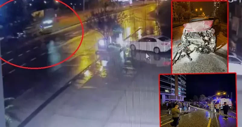 Samsun’da 2 kişinin öldüğü kazanın görüntüleri ortaya çıktı