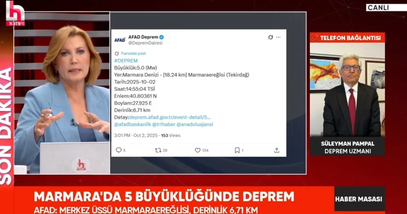 Marmara şiddetli sallandı: Deprem uzmanından kritik açıklama