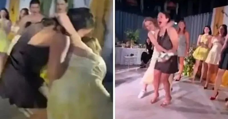 Düğünde çiçek kapma yarışı kavgaya dönüştü