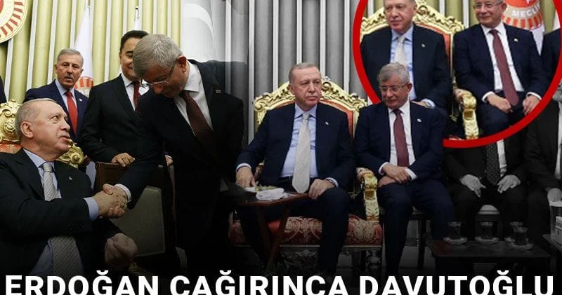 Erdoğan çağırınca Davutoğlu sevinçle içeri girmiş