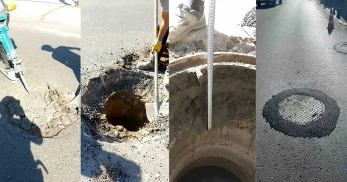 Bodrum’da yol altında kalan bacalar yükseltiliyor