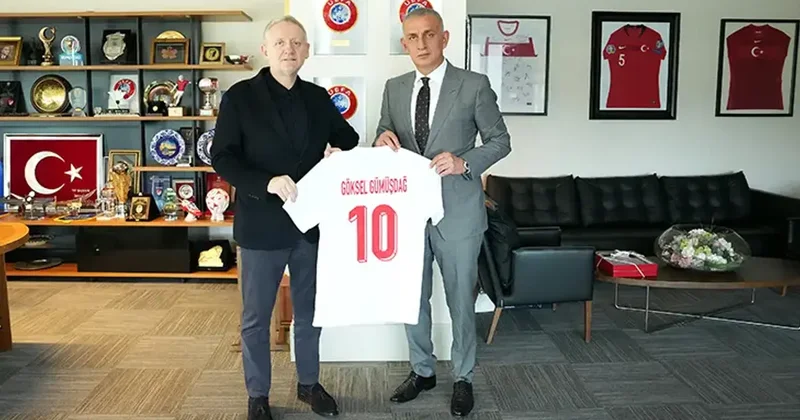 Başakşehir Futbol Kulübü Başkanı Göksel Gümüşdağ danTFF Başkanı İbrahim Hacıosmanoğlu na ziyaret Fanatik Gazetesi Futbol Haberleri Spor