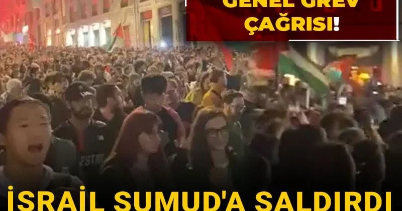 Sendikalardan genel grev çağrısı! İsrail Sumud a saldırdı İtalyanlar ayaklandı