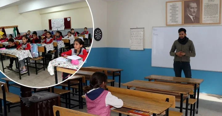 Önceki okulunun tek öğrencisi olan 10 yaşındaki Hasret in, şimdi 32 arkadaşı var