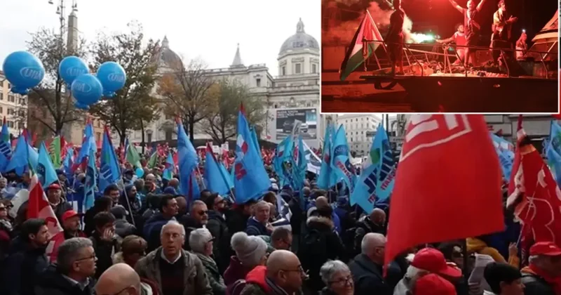 İtalya dan Küresel Sumud Filosu na Destek Grevi