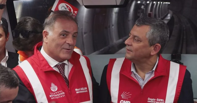 CHP Genel Başkanı Özel, Çekmeköy Sancaktepe Sultanbeyli Metro hattının test sürüşüne katıldı