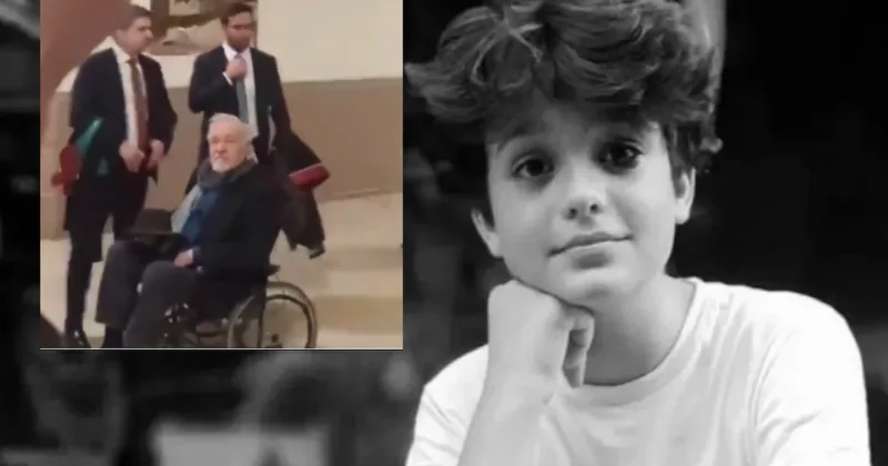 İlber Ortaylı tekerlekli sandalye ile adliyede Sözcü Gazetesi